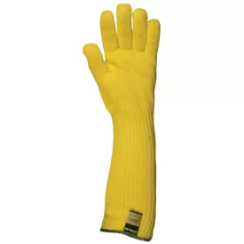   GAN4659   KÖTÖTT SÁRGA KEVLAR KESZTYŰ, 45 CM, 350°C, PAMUT BELSŐ