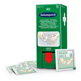   Cederroth Salvequick sebtisztító kendő sebkezelő adagoló utántöltő, 40 db