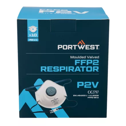 P211WHR Portwest Formázott FFP2 szelepes maszk (10 db)