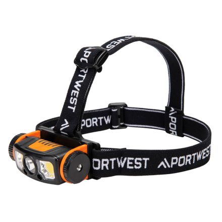 PA76BKO Portwest mozgásérzékelős LED fejlámpa (USB-ről tölthető)