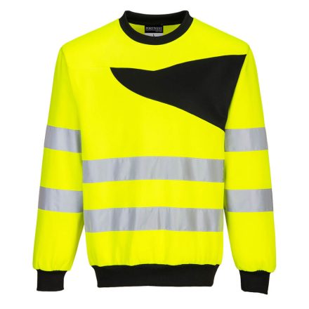 PW277YBR4XL Portwest PW2 Hi-Vis Crewneck Sweatshirt