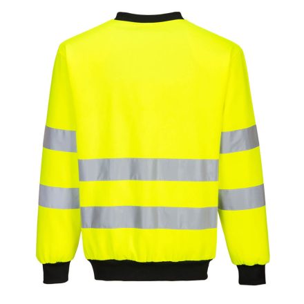 PW277YBRXXL Portwest PW2 Hi-Vis Crewneck Sweatshirt