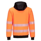 PW327OBRXXL Portwest PW3 Hi-Vis cipzáras kapucnis pulóver