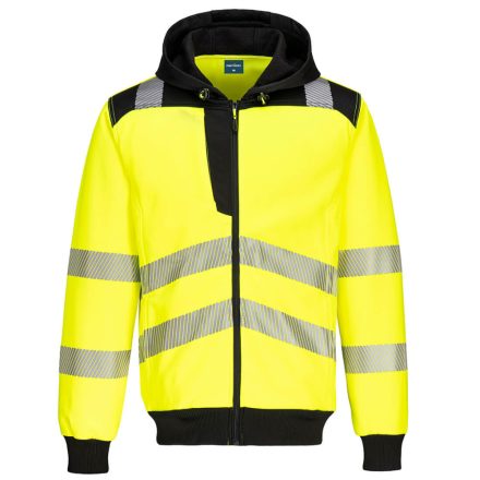 PW327YBRXXL Portwest PW3 Hi-Vis zippzáras kapucnis pulóver