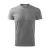 1011215   Unisex környakas póló, sötétszürke melírozott, 160 g/m²
