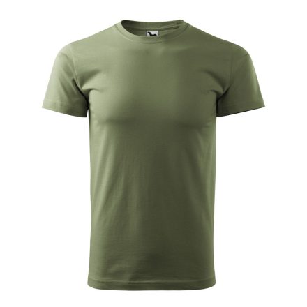 1290912   Férfi környakas póló, khaki, 160 g/m²