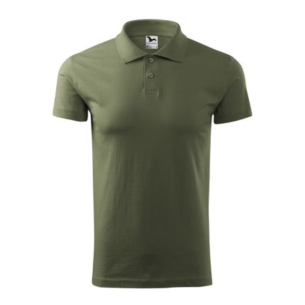 2020913   Férfi galléros póló, khaki, 180 g/m²