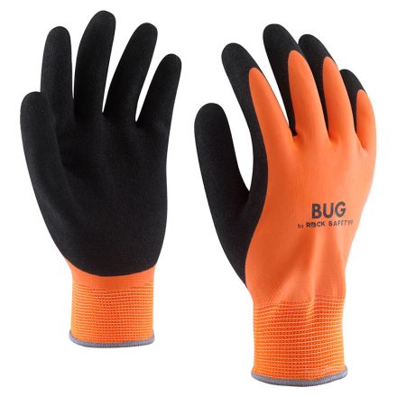 BUG/07   Duplán latex mártott poliészter szerelőkesztyű