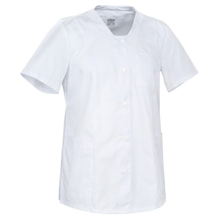 KOPN-F/2XL   Rövid ujjú női köpeny, fehér