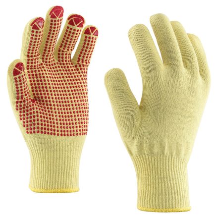 MAMMOTH-1T-DOT/07   Egyszálas kötött Kevlar® kesztyű, PVC pontozással