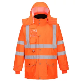 RT27ORRL Portwest Hi-Vis 7-in-1 kabát GO/RT