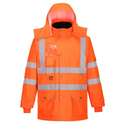 RT27ORRL Portwest Hi-Vis 7-in-1 kabát GO/RT