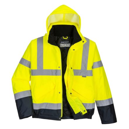 S266YNRM Portwest Hi-Vis kéttónusú bomber kabát