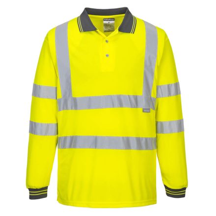 S277YERL Portwest Hi-Vis hosszú ujjú pólóing