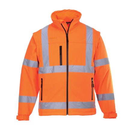 S428ORRXL Portwest Jól láthatósági Softshell dzseki