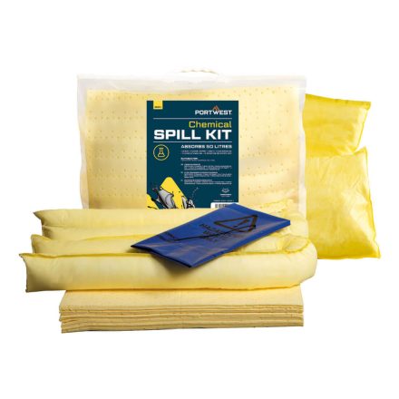 SM91YER Portwest PW Spill (50 liter) vegyi szorbens készlet (3 db)