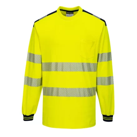 T185YBRS Portwest PW3 Hi-Vis hosszú ujjú póló