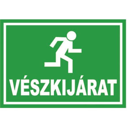 Vészkijárat - tábla