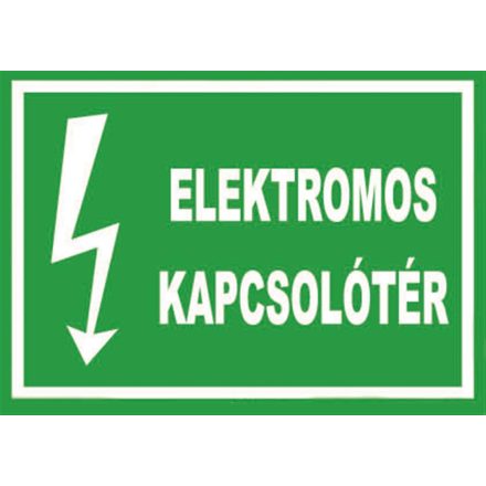 Elektromos kapcsolószekrény - tábla