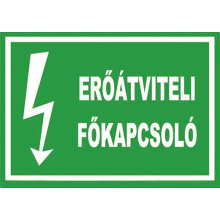 Erõátviteli fõkapcsoló - tábla