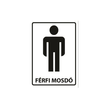 Férfi mosdó - tábla