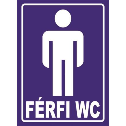 Férfi WC - tábla