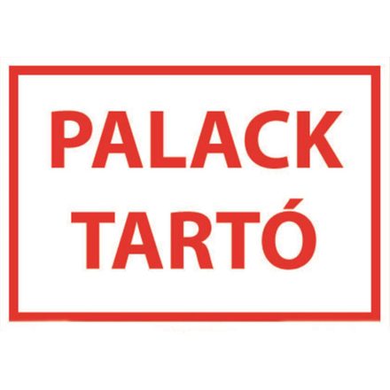 Palack tartó - tábla