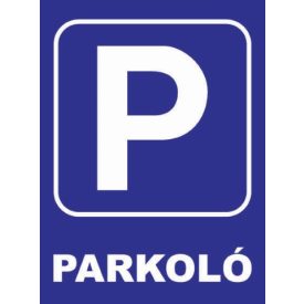 Parkoló - tábla
