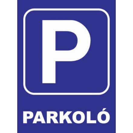 Parkoló - tábla