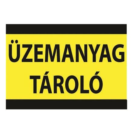 Üzemanyag tároló - tábla