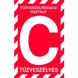 Tûzveszélyességi osztály C - tábla