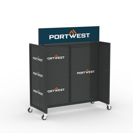 Z660CGRSIDEF Portwest gurulós bemutatóállvány (tartozékok nélkül)