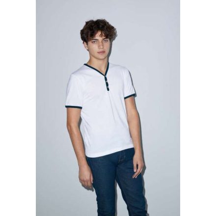 aarsabb471wh/nv-2xl   UNISEX POLY-COTTON Y-NYAKÚ RÖVID UJJÚ PÓLÓ