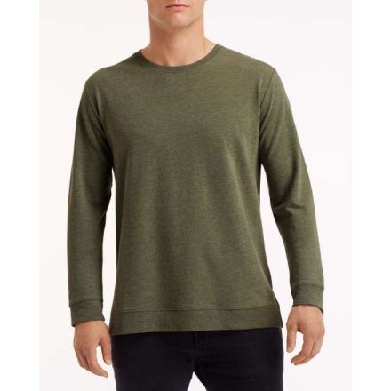 an73000hcg-l   UNISEX LIGHT TERRY CREW