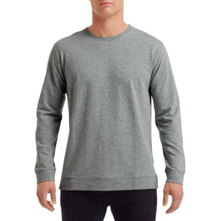 an73000hgp-s   UNISEX LIGHT TERRY CREW