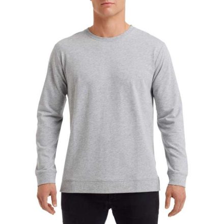 an73000hgr-2xl   UNISEX LIGHT TERRY CREW