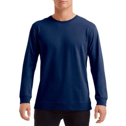 an73000nv-s   UNISEX LIGHT TERRY CREW