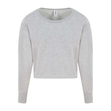 awjh035hgr-l   WOMEN'S CROPPED SWEAT