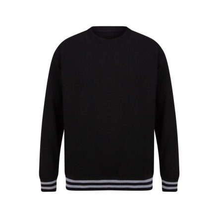 fr840bl/hgr-l   SWEAT WITH STRIPE CUFFS