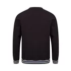 fr840bl/hgr-xs   SWEAT WITH STRIPE CUFFS