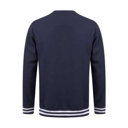 fr840nv/hgr-l   SWEAT WITH STRIPE CUFFS