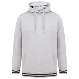 fr841hgr/nv-s   HOODIE WITH STRIPED CUFFS