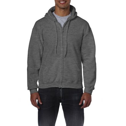 gi18600dh-2xl   HEAVY BLEND™ ADULT FULL ZIP HOODED SWEATSHIRT