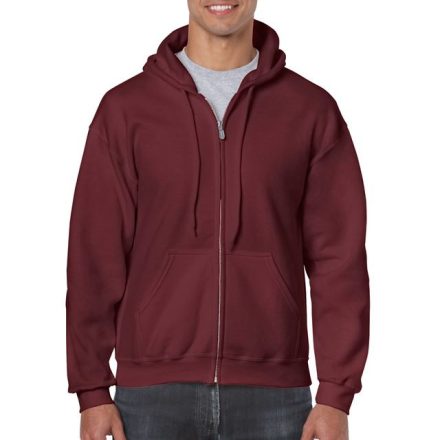 gi18600ma-2xl   HEAVY BLEND™ ADULT FULL ZIP HOODED SWEATSHIRT