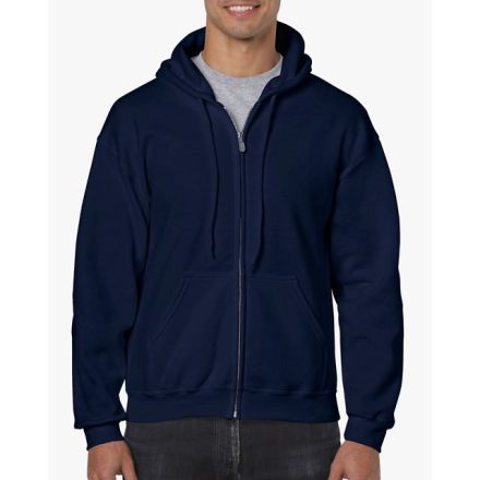 gi18600nv-2xl   HEAVY BLEND™ ADULT FULL ZIP HOODED SWEATSHIRT