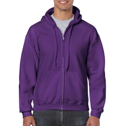 gi18600pu-2xl   HEAVY BLEND™ ADULT FULL ZIP HOODED SWEATSHIRT