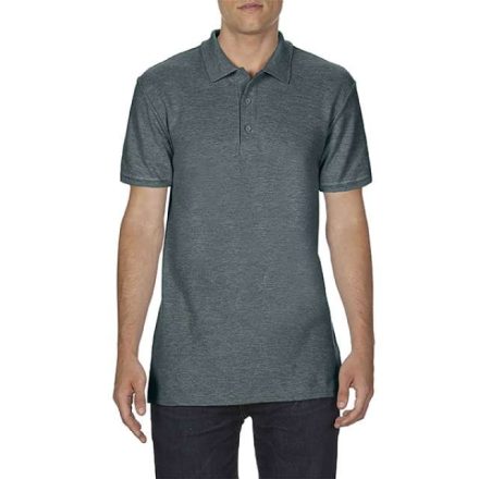 gi64800dh-3xl   SOFTSTYLE® ADULT DOUBLE PIQUÉ POLO