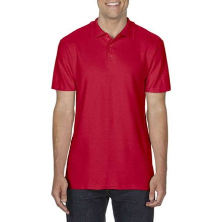 gi64800re-2xl   SOFTSTYLE® ADULT DOUBLE PIQUÉ POLO