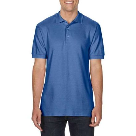 gi85800flo-l   PREMIUM COTTON® ADULT DOUBLE PIQUÉ POLO