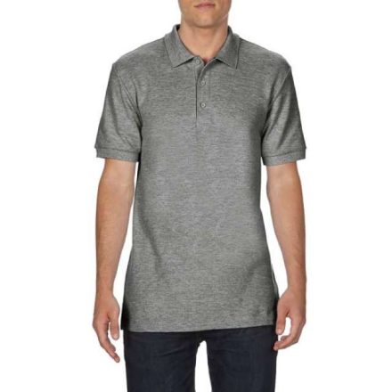 gi85800gph-2xl   PREMIUM COTTON® ADULT DOUBLE PIQUÉ POLO